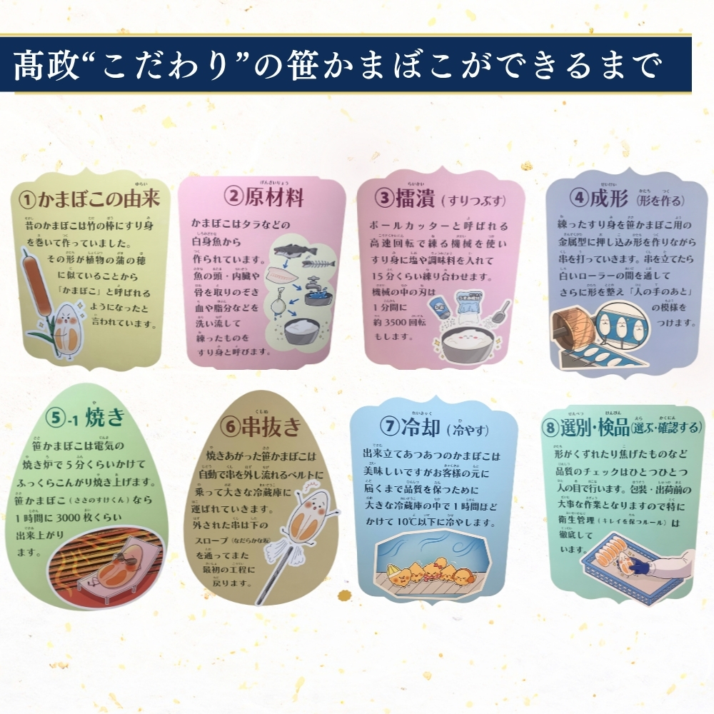 【高政】【冷蔵】 笹かまぼこ 3種15枚詰合せセット【STC-15】