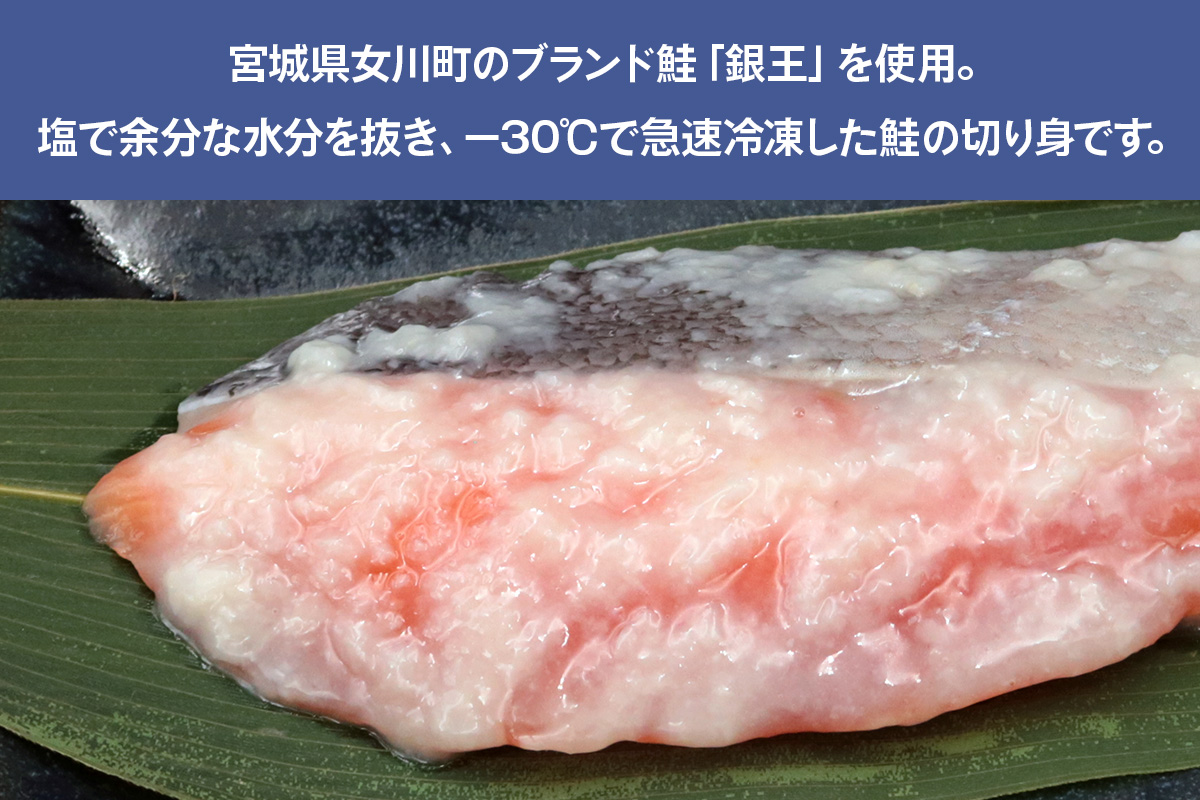[宮城のブランド銀鮭] 切り身 塩麹 6パック｜鮭切身 鮭 シャケ しゃけ さけ 切身 冷凍 海鮮 おかず 朝食 弁当 サーモン 銀鮭 魚 鮭専門店 銀結び 富谷 国産 宮城 [0367]