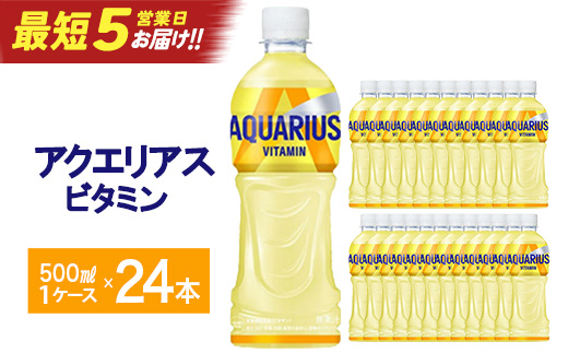 【最短5営業日着！】アクエリアス ビタミン500ml×24本　【04301-0538】
