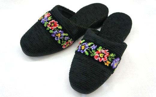 シェニールモール織吊込スリッパ（約25cmまで）＜カラー：グレー＞　【04301-0365】