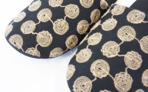 麻６重丸ソフトスリッパ　M（約24cm）・Lサイズ（約27cm）２足セット　【04301-0352】