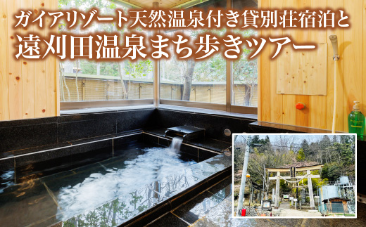 ガイド付きまち歩きツアー付きガイアリゾート天然温泉貸別荘宿泊プラン　【04301-0944】