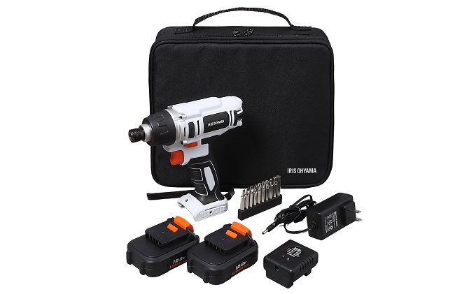 インパクトドライバー 充電式 アイリスオーヤマ DIY 工具 電動工具 電動ドライバー ビットセット ドリル ドライバー インパクトドリル コードレスドライバー スクリュードライバー 充電式インパクトドライバー 家電 JID80-C アイリス 宮城 大河原町