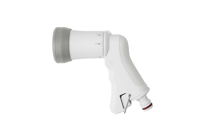 フルカバーホースリール スリムHG 20M FSHG-20 ホワイト アイリスオーヤマ 雑貨 庭 園芸 洗車 水やり 6つ 噴射パターン アクアガン ワンタッチコネクタ レバータイプ 水量調整 ねじれ防止 耐圧ホース 