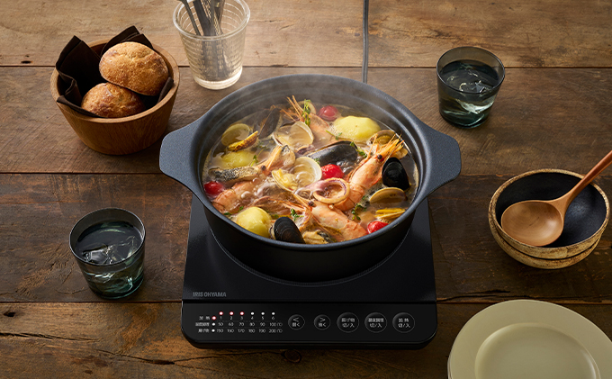 IHã¯ããã³ã°ããŒã¿ãŒ éã»ãã IHKP-T39124-B ãã©ã㯠åäž 1400W ã³ã³ã IHã³ã³ã ã³ã³ãã¯ã ç«å é å ç± æãç© ã¢ã€ãªã¹ãªãŒã€ã 調çå®¶é» ãããã³å®¶é»