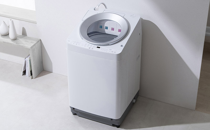洗濯機 8kg OSH 洗剤自動投入 TCW-80A01-W ホワイト アイリスオーヤマ 全自動 縦型 全自動洗濯機 縦型洗濯機 洗濯 4連タンク 