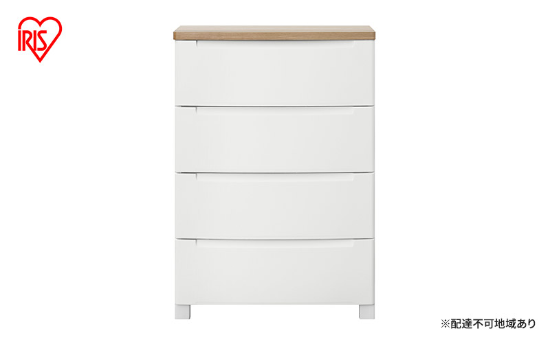 チェスト ウッドトップチェスト KDMG-564WT ホワイト アイリスオーヤマ プラスチック ノックダウン 組立 リビング 収納 木製 タンス 箪笥 4段 雑貨 日用品 新生活 一人暮らし 生活応援