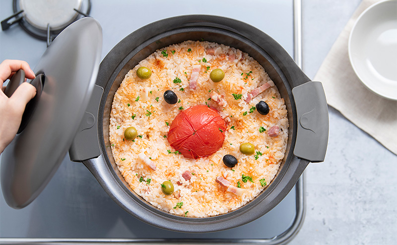 鍋 24cm 無加水鍋 MKS-24 チャコールグレー 両手鍋 ih 無水 無水調理 鍋パーティー 一人暮らし 食卓 カラフル 調理器具 料理 アイリスオーヤマ ガスコンロ オーブン対応 キッチン用品 キッチンアイテム 