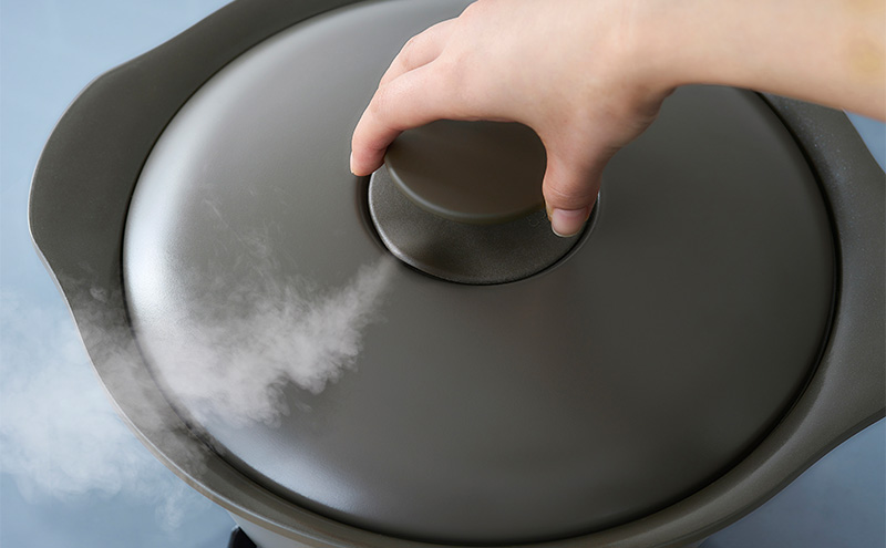 鍋 24cm 無加水鍋 MKS-24 チャコールグレー 両手鍋 ih 無水 無水調理 鍋パーティー 一人暮らし 食卓 カラフル 調理器具 料理 アイリスオーヤマ ガスコンロ オーブン対応 キッチン用品 キッチンアイテム 