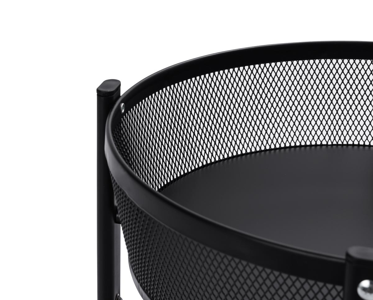 ワゴン マルチワゴン 丸型2段 MUW-R2 ブラック アイリスオーヤマ キャスター付き 天板 折りたたみ キッチンワゴン 2段 北欧 おしゃれ 丸型 台所 ラック リビング ランドリー ストッカー 収納 マルチワゴン 収納雑貨 