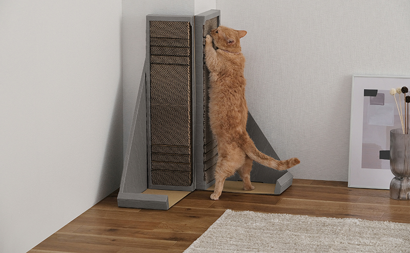 猫 爪とぎ ダンボール やすり付き爪とぎ P-YT650 アイリスオーヤマ ブラウン 段ボール 爪磨き またたび マタタビ成分 ねこ ネコ cat キャット CAT 