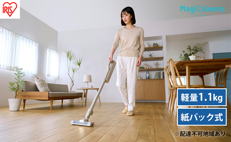掃除機 テレビで紹介 スティッククリーナー MagiCaleena コードレス 紙パック SBD-201P-HC アイリスオーヤマ 家電 コードレス掃除機 軽量 紙パック式 スタンド 自走式 充電式 2way スティック ハンディ スティック掃除機 宮城 宮城県 大河原町