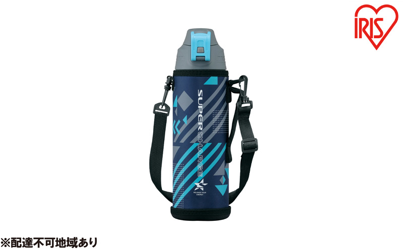 水筒 キッズ 1L 直飲み 真空断熱ダイレクトボトル DBR-1000 ネイビー アイリスオーヤマ 1リットル 子供 マグボトル おしゃれ 軽量 保冷 運動会 部活 スポーツ