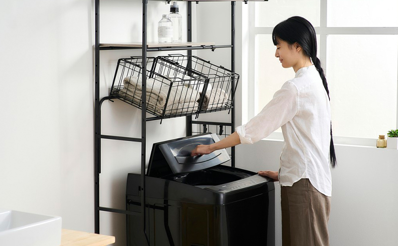 洗濯機 8キロ 8kg 縦型 アイリスオーヤマ 全自動洗濯機 ITW-80B01-B ブラック 縦型洗濯機 ガチ落ち大水流洗浄 節水 節電一人暮らし 家族向け 新生活