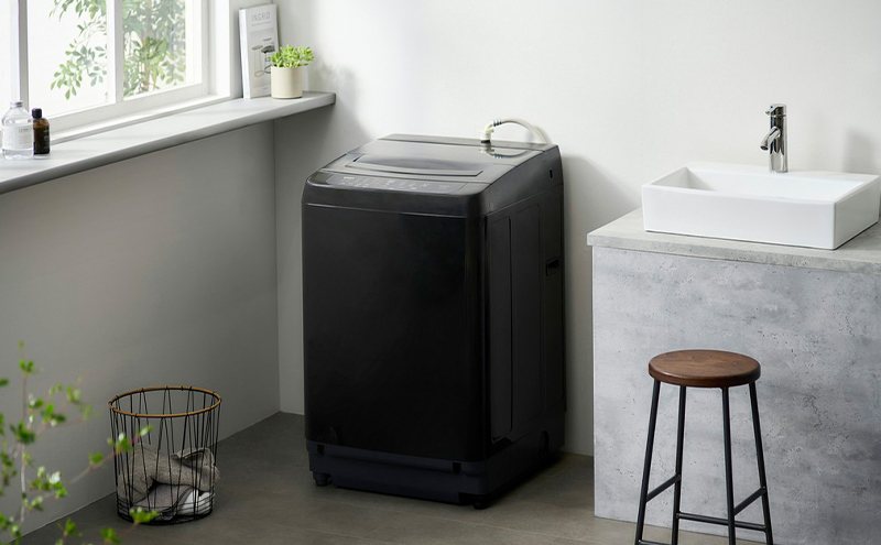 洗濯機 8キロ 8kg 縦型 アイリスオーヤマ 全自動洗濯機 ITW-80B01-B ブラック 縦型洗濯機 ガチ落ち大水流洗浄 節水 節電一人暮らし 家族向け 新生活