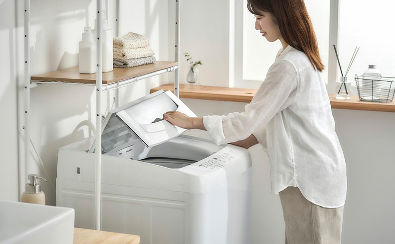 洗濯機 10kg 縦型 大型 全自動洗濯機 ITW-100B01-W ホワイト アイリスオーヤマ シンプル 新生活 一人暮らし 2人暮らし 家族 節水 部屋干しモード タイマー