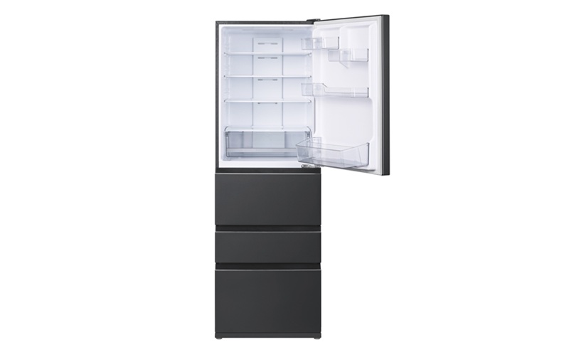 冷蔵庫 冷凍冷蔵庫 371L IRSN-37A-B ブラック 大型 冷凍室 アイリスオーヤマ 急冷モード 野菜室 ファン式 自動霜取り 霜取り不要 2人暮らし 家庭用 新生活 ブラック 黒 冷凍冷蔵庫