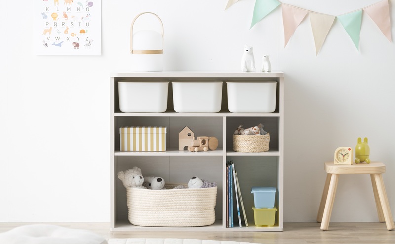 収納棚 ラウンドシェルフ RUSR-74S ホワイト おもちゃ 収納 ラック ボックス アイリスオーヤマ おしゃれ おもちゃ箱 絵本棚 おもちゃ棚 キッズ 子ども シェルフ 北欧 収納棚 子供部屋 ケース 入学 入園 ラウンドシェルフ TV台