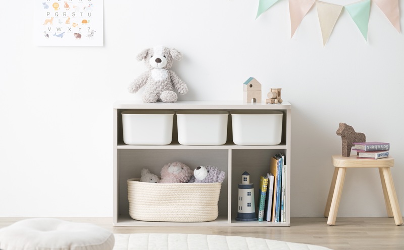 収納棚 ラウンドシェルフ RUSR-74L ホワイト おもちゃ 収納 ラック ボックス アイリスオーヤマ おしゃれ おもちゃ箱 絵本棚 おもちゃ棚 キッズ 子ども シェルフ 北欧 収納棚 子供部屋 ケース 入学 入園 ラウンドシェルフ TV台