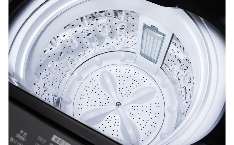 洗濯機 全自動洗濯機 7.0kg ITW-70A01-BH ブラック アイリスオーヤマ 縦型 縦型洗濯機 小型 コンパクト 上開き 予約タイマー チャイルドロック 新生活 一人暮らし