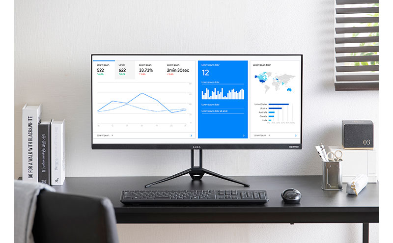 モニター ウルトラワイドモニター 29V型 ILD-AW29FHD-B ブラック アイリスオーヤマ 液晶モニター 29インチ モニター ディスプレイ 液晶ディスプレイ PC画面 横長 29型 チルト機能搭載　的表示機能の搭載 FPSゲーム レーシングゲーム