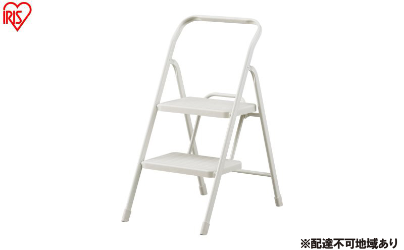 折りたたみステップ２段 OSU-2R ニュアンスグレー アイリスオーヤマ 踏み台 脚立 折りたたみ おしゃれ 軽量 ステップ台 ステップチェア 折りたたみステップ  スツール はしご ステップ 大掃除 洗車台