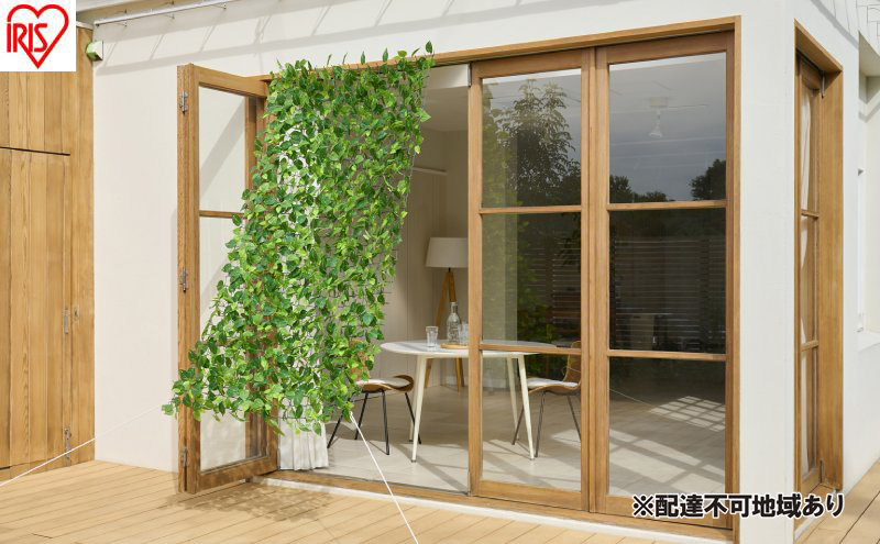 ＤＥＣＯ ＧＲＥＥＮ フェンス＆シェード GS-200LG ライトグリーン グリーンシェード  アイリスオーヤマ 1m×2m リーフラティス 日よけシェード ベランダ目隠し 窓 ベランダ 庭 グリーンカーテン グリーンフェンス サンシェード フェイクグリーン