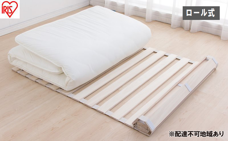 マット ロール式桐すのこマット KSM-100R すのこマット すのこベッド 折りたたみベッド 除湿 カビ対策 湿気 予防 通気性 梅雨 ロール式 シングル 桐 省スペース 湿気 アイリスオーヤマ 新生活