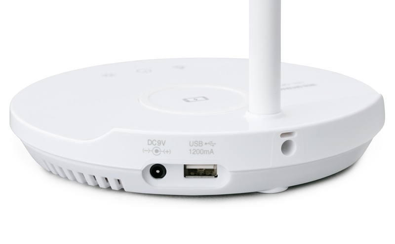 LEDデスクライトQi充電シリーズ 平置きタイプ 調光・調色 LDL-QFDL-W ホワイト デスクライト LED 調光 調色 ワイヤレス充電 おしゃれ アイリスオーヤマ コンパクト 折りたたみ式 Qi充電 勉強 テレワーク