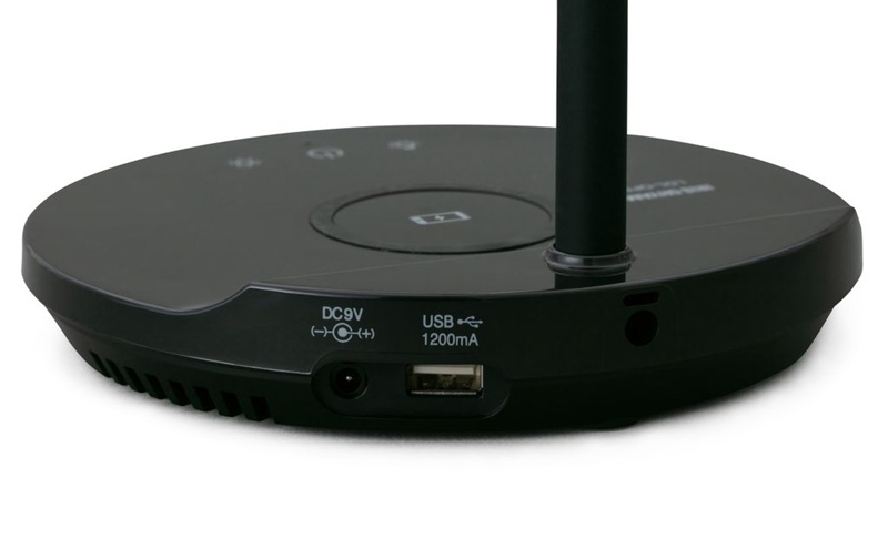 LEDデスクライトQi充電シリーズ 平置きタイプ 調光・調色 LDL-QFDL-B ブラック デスクライト LED 調光 調色 ワイヤレス充電 おしゃれ アイリスオーヤマ コンパクト 折りたたみ式 Qi充電 勉強 テレワーク