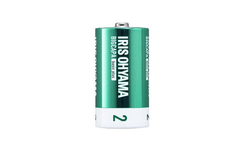 乾電池 BIGCAPA basic plus アルカリ乾電池 単2形2本パック LR14Bbp/2S 乾電池 単2 2本パック 10年 防災 非常用 防災用品