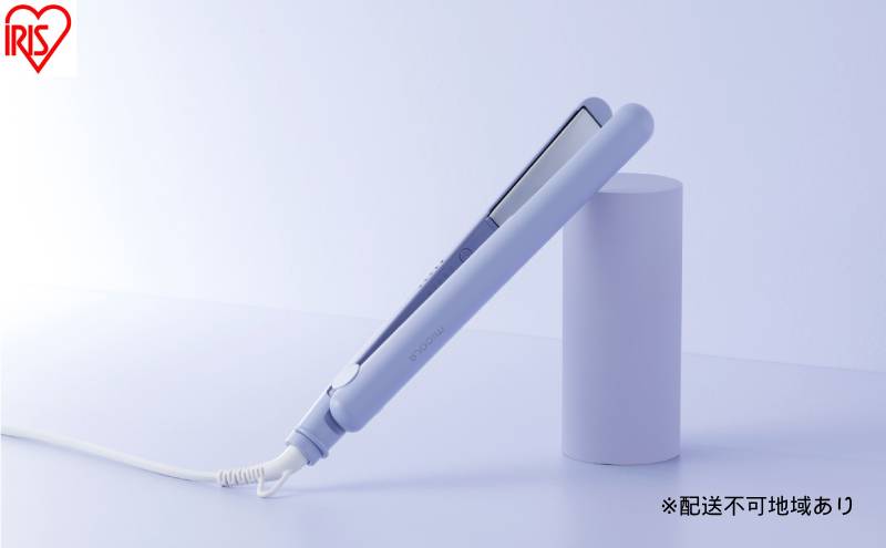 ストレートアイロン HIR-MS102-V ラベンダー ヘアアイロン ストレート 軽量 ストレートアイロン コンパクト 海外対応 セラミックコーティング ヘアーアイロン 5段階温度調節 スリム ヘアケア プレゼント ギフト MiCORA ミコラ アイリスオーヤマ