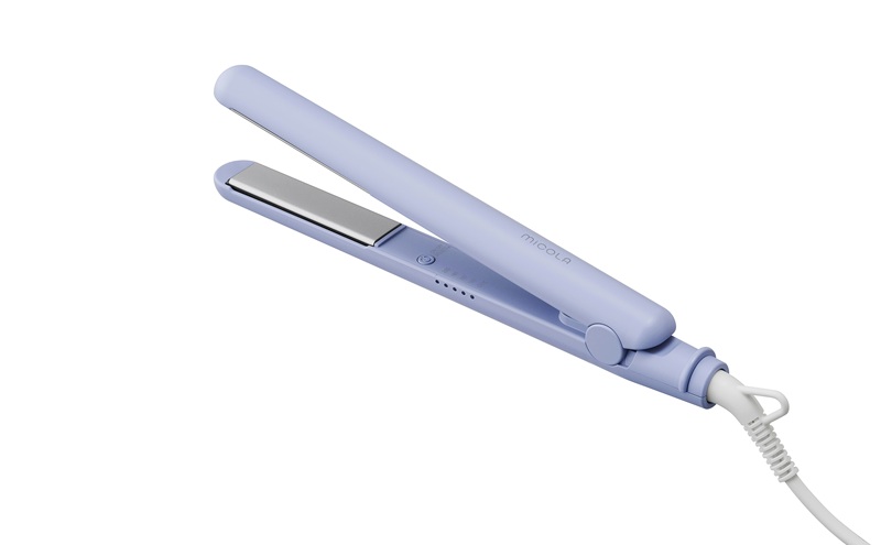 ストレートアイロン HIR-MS102-V ラベンダー ヘアアイロン ストレート 軽量 ストレートアイロン コンパクト 海外対応 セラミックコーティング ヘアーアイロン 5段階温度調節 スリム ヘアケア プレゼント ギフト MiCORA ミコラ アイリスオーヤマ