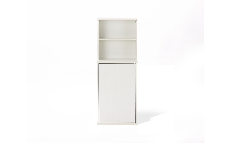 隠せる本棚 HKH-400 ホワイト 本棚 大容量 扉付 幅39.5cm 単行本約200冊 可動棚 棚 グッズ 収納 隠せる収納 本 コミック 漫画 雑誌 絵本 収納棚 漫画棚 コミックラック 文庫本棚 漫画収納 目隠し収納 アイリスオーヤマ HIROBIRO