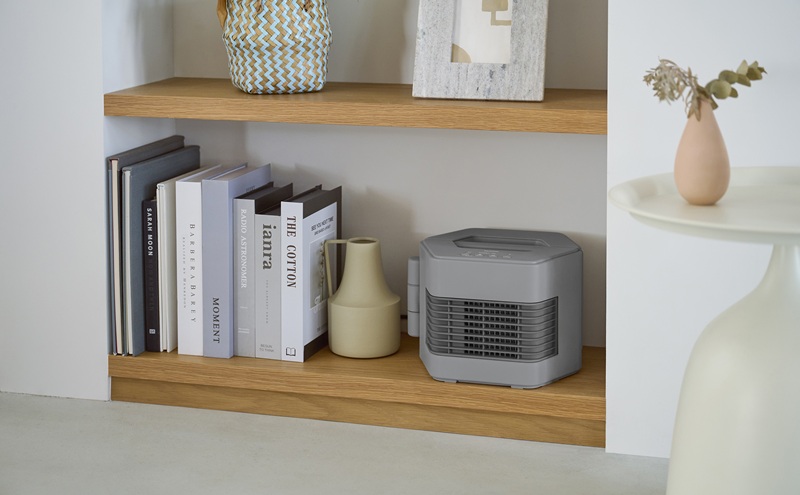 セラミックファンヒーター ACH-MN12A-H グレー セラミックヒーター コンパクト アイリスオーヤマ 温風 暖房器具 脱衣所 リビング キッチン 廊下 マルチWAY