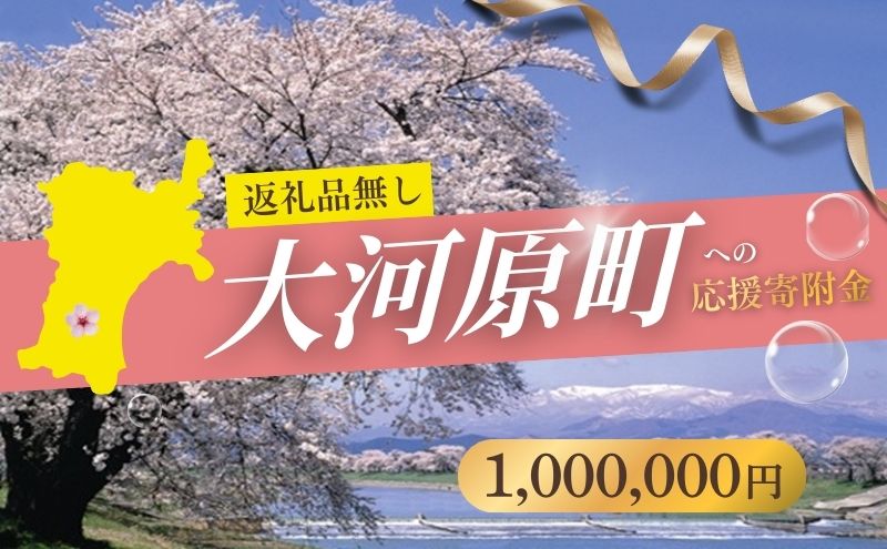 【返礼品なし応援寄附】宮城県大河原町（1,000,000円）