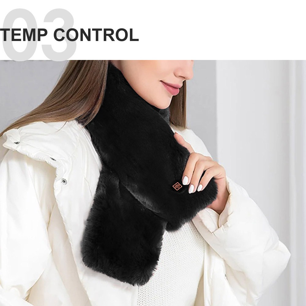 ヒートマフラー 電熱マフラー マイクロファイバー 洗濯可 ヒーター内蔵 LF-HM010 ピンク