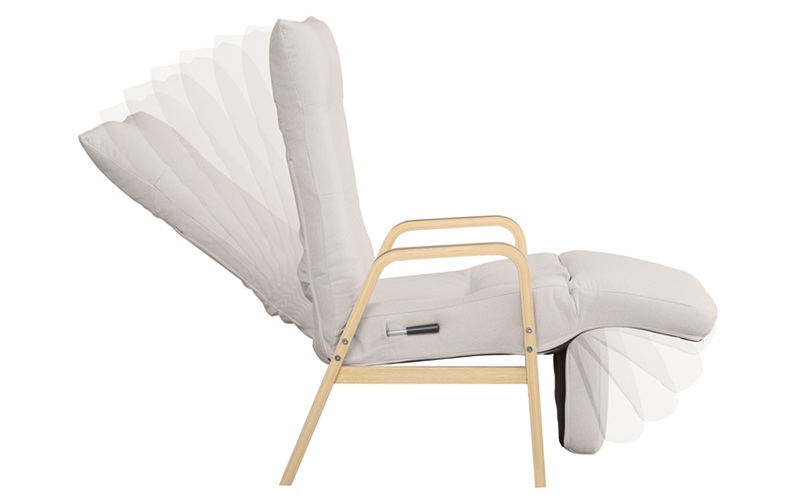 リクライニングウッドアームチェア FACR-RHB アイボリー リクライニングチェア 一人掛け リクライニング 座椅子 一人用 ソファー 高齢者 肘掛付 背もたれ ヘッドレスト フットレスト 椅子 プレゼント アイリスオーヤマ