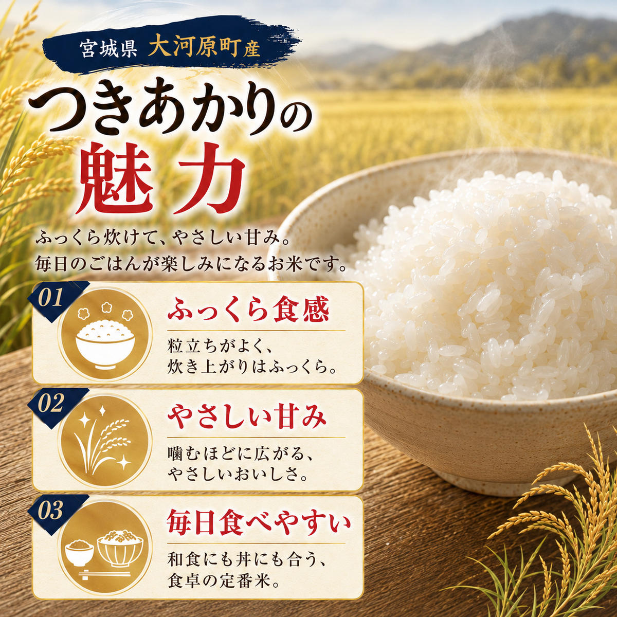 つきあかり 定期便 11回/5kg×1袋 令和8年産 新米 ブランド米 白米 精米 【小分け】 宮城県大河原町産