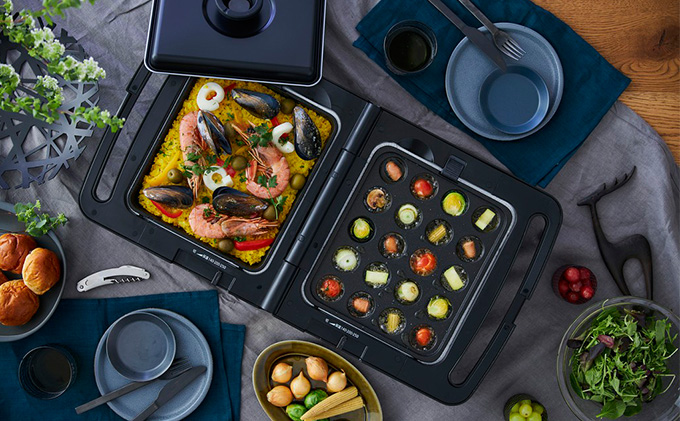 ホットプレート アイリスオーヤマ 両面ホットプレート DPOL-301-B ブラック たこ焼き お好み焼き 家電 食欲の秋特集 