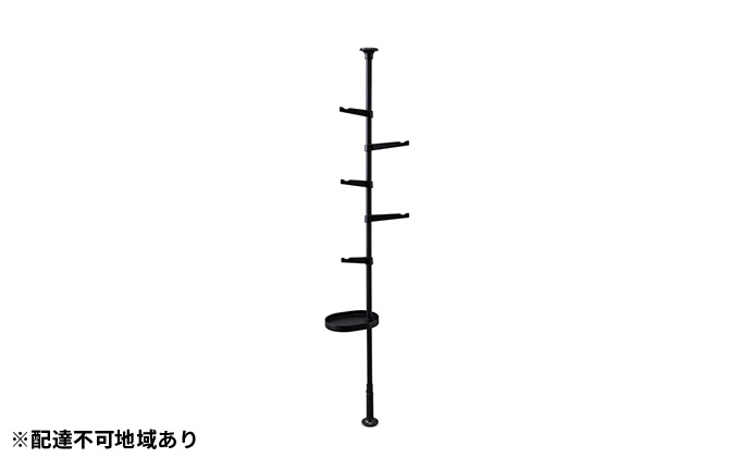 スタイル伸縮ポールラック SSP-280 ブラック アイリスオーヤマ 雑貨 日用品