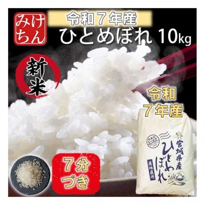 令和7年産　宮城県産ひとめぼれ10kg 　7分づき【1671427】