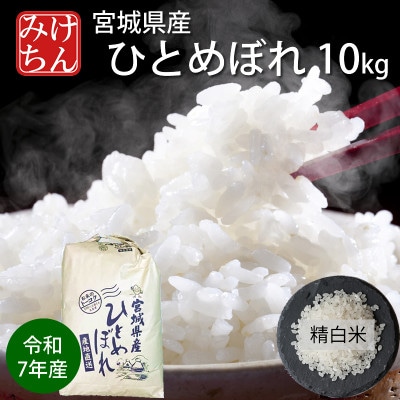 令和7年産　宮城県産ひとめぼれ 精米10kg【1671416】