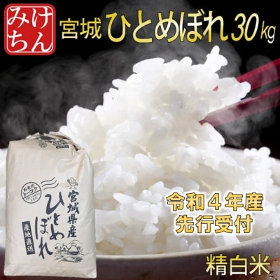 ◆令和4年産　宮城県産ひとめぼれ 精白米30kg【1339291】