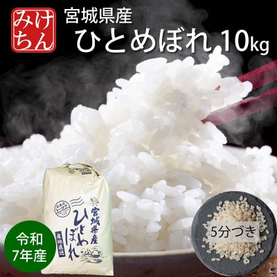 令和7年産　宮城県産ひとめぼれ10kg　5分づき【1671430】