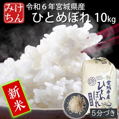 【新米】令和6年産　宮城県産ひとめぼれ10kg　5分づき【1552904】