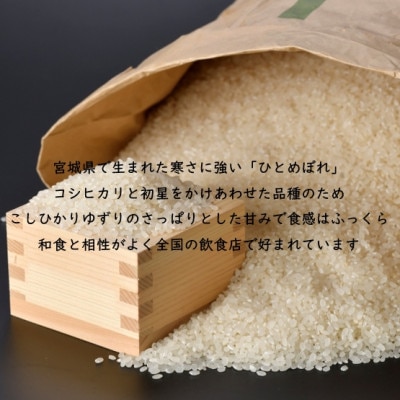 令和6年産 ひとめぼれ 精米10kg(5kg×2) 宮城県村田町産【1241453】