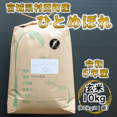 令和5年産 ひとめぼれ 玄米10kg 宮城県村田町産【1241454】