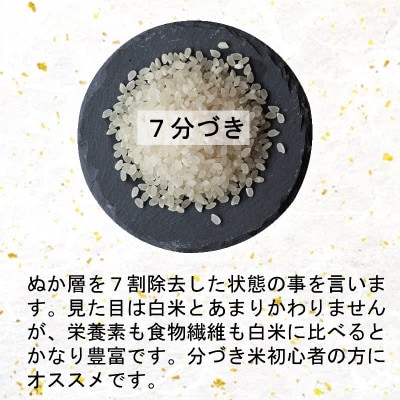 【新米】令和6年産　宮城県産ひとめぼれ10kg 　7分づき【1552902】