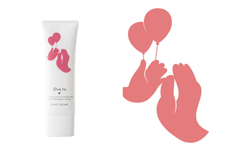 10ve to HAND CREAM　ラブトゥ ハンドクリーム　ピンク 子供の未来 
